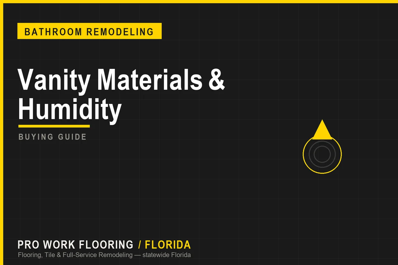 Bathroom Vanity Cabinet Materials for Florida Humidity