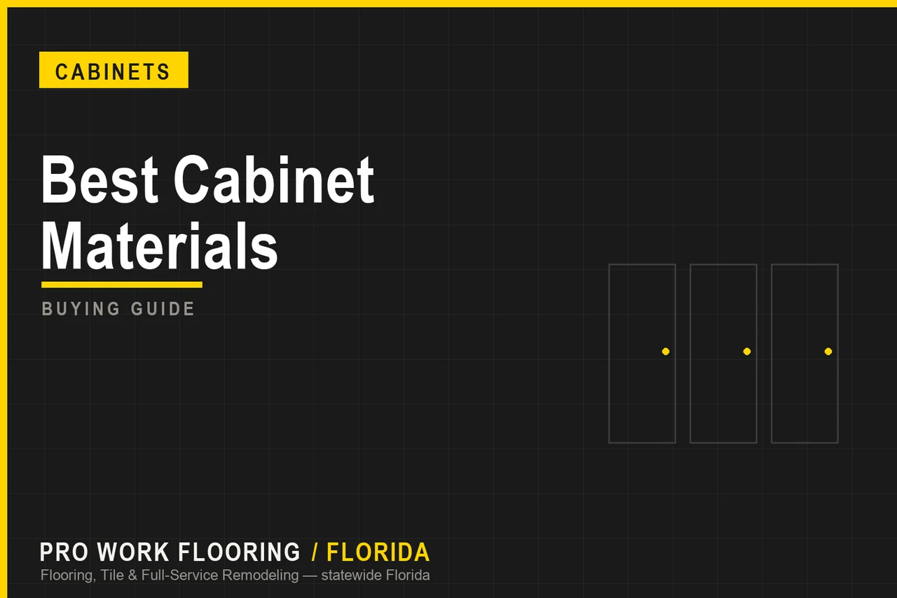 Best Cabinet Materials for Florida Humidity