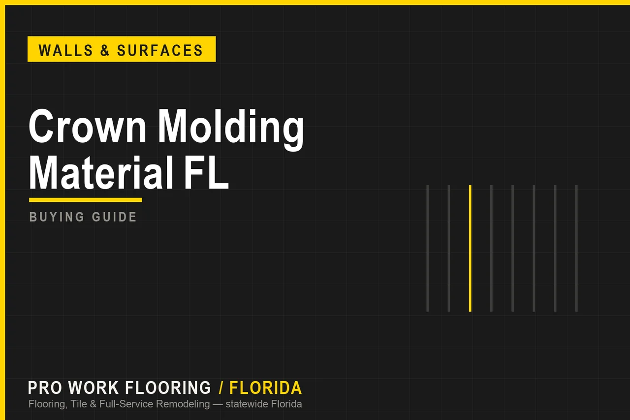 Crown Molding Material in Florida