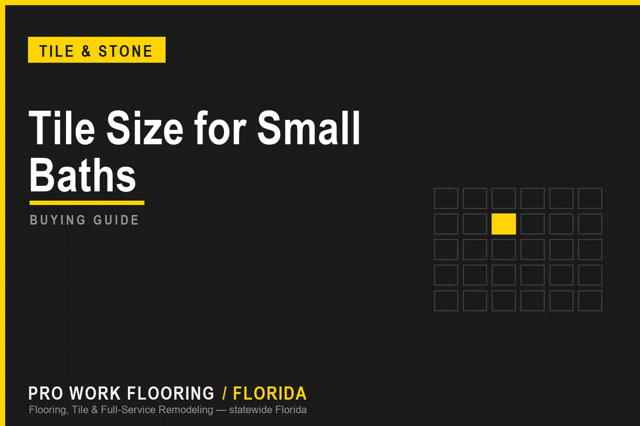 Tile Size for Small Baths