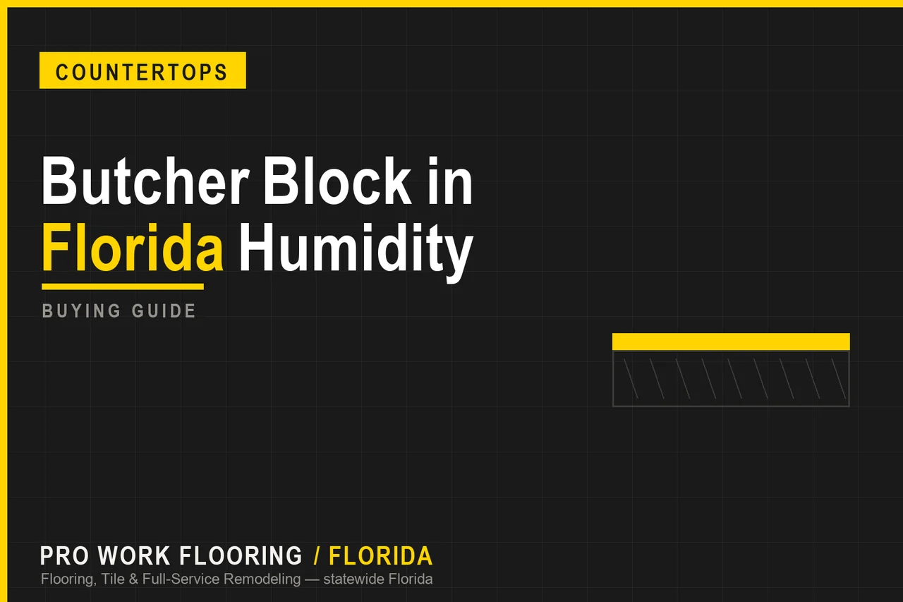 Butcher Block Countertops in Florida Humidity