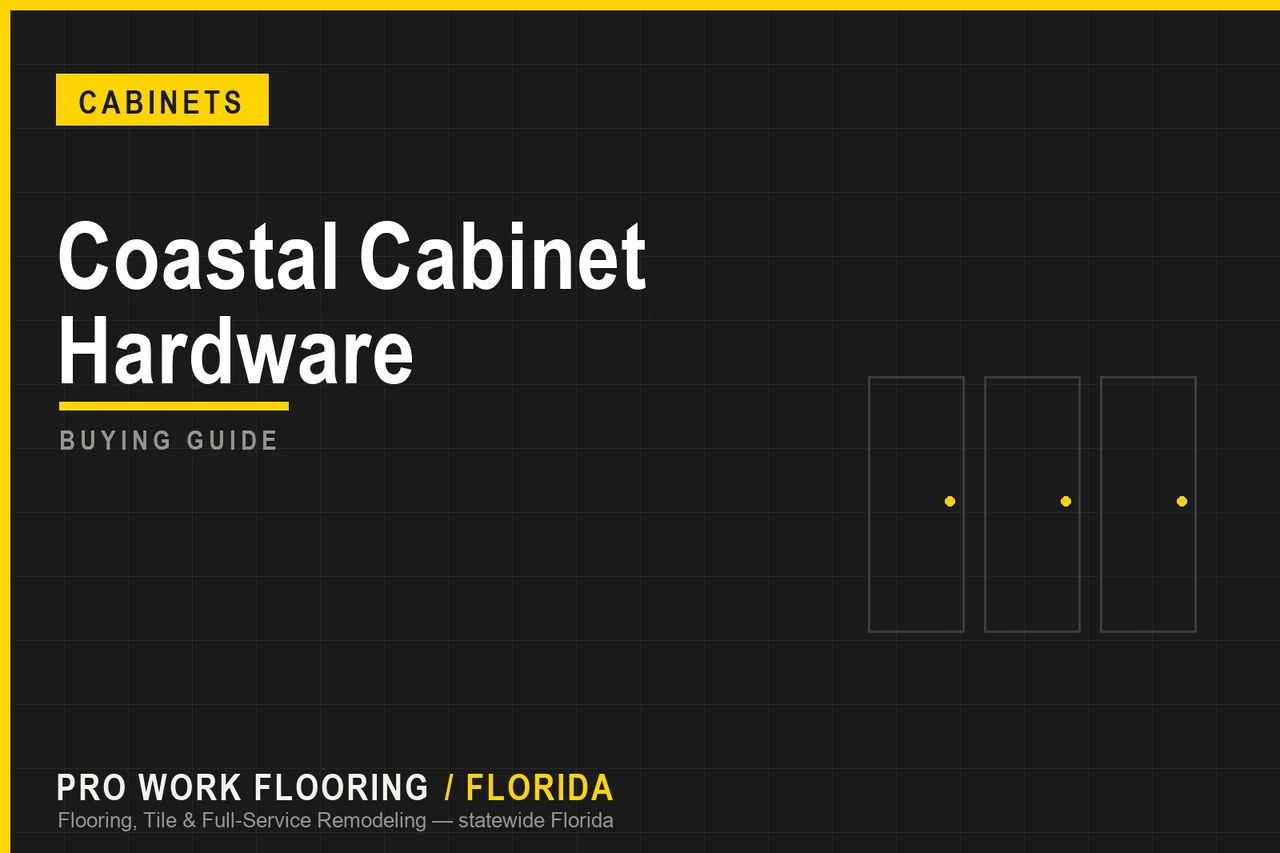 Coastal Cabinet Hardware: Salt-Air Corrosion in Florida