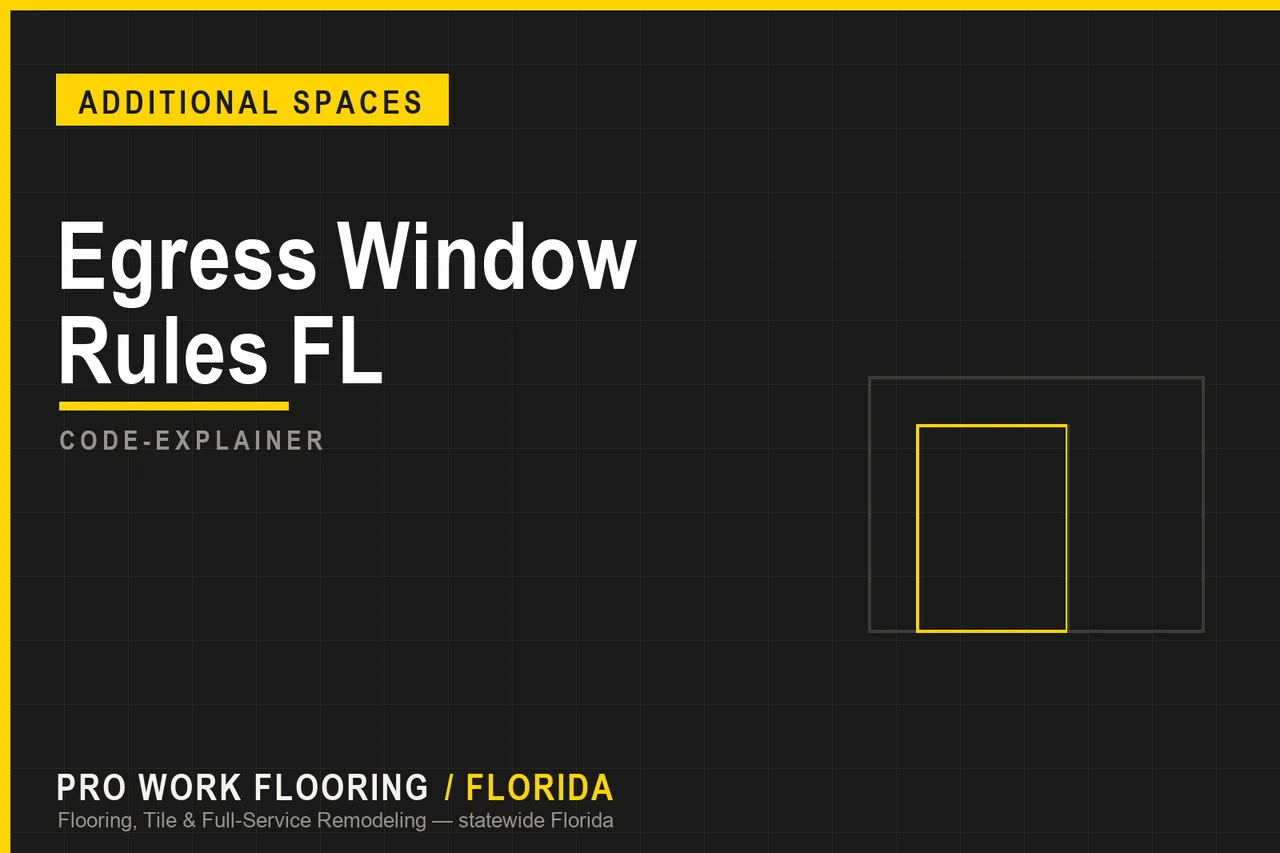 Egress Window Rules for Converted Rooms in Florida