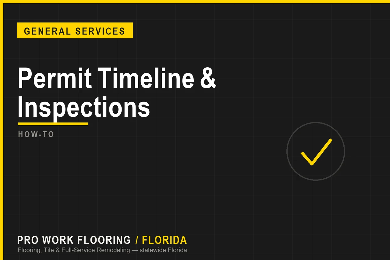 Florida Building Permit Timeline and Inspections, Step by Step