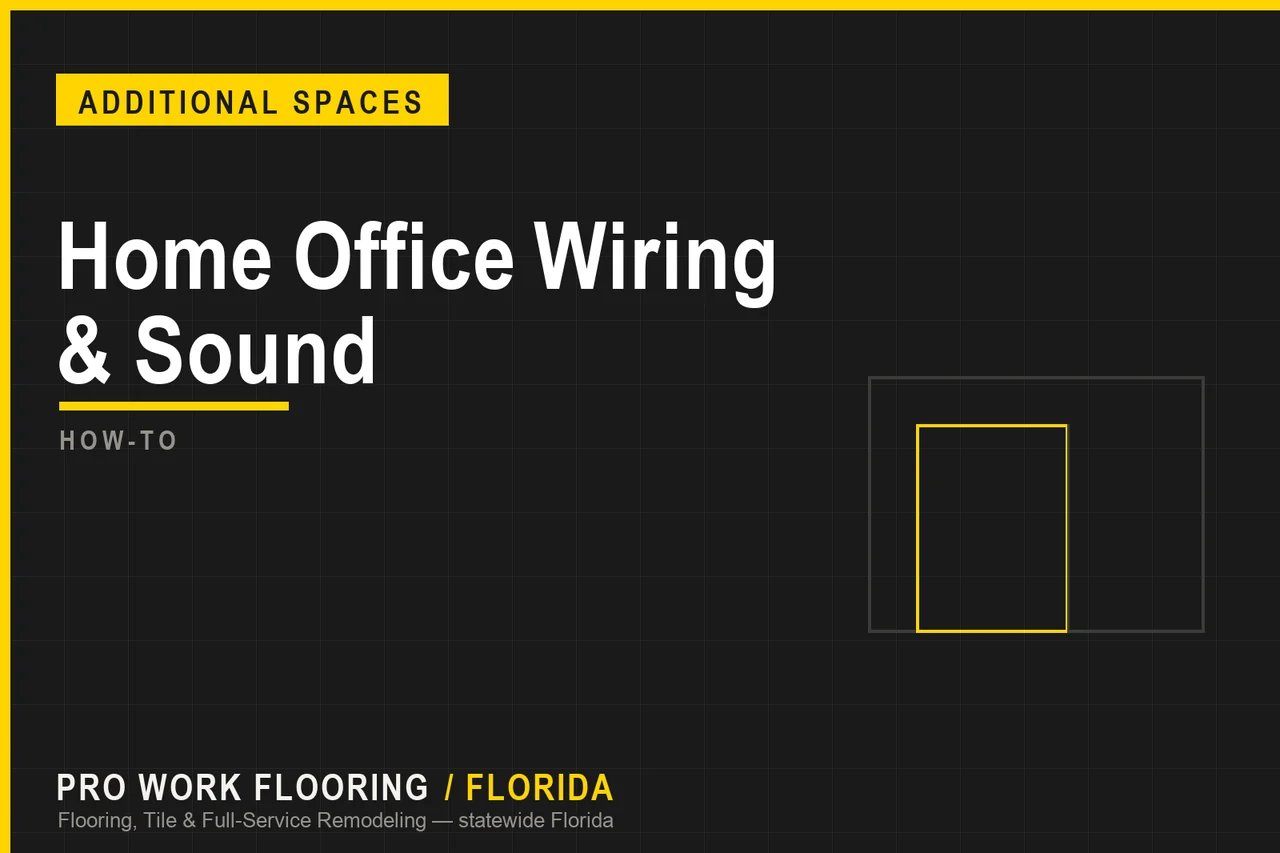 Home Office Wiring & Sound