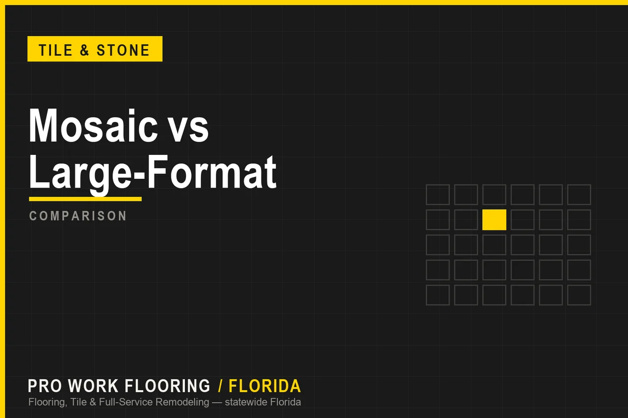 Mosaic vs Large-Format