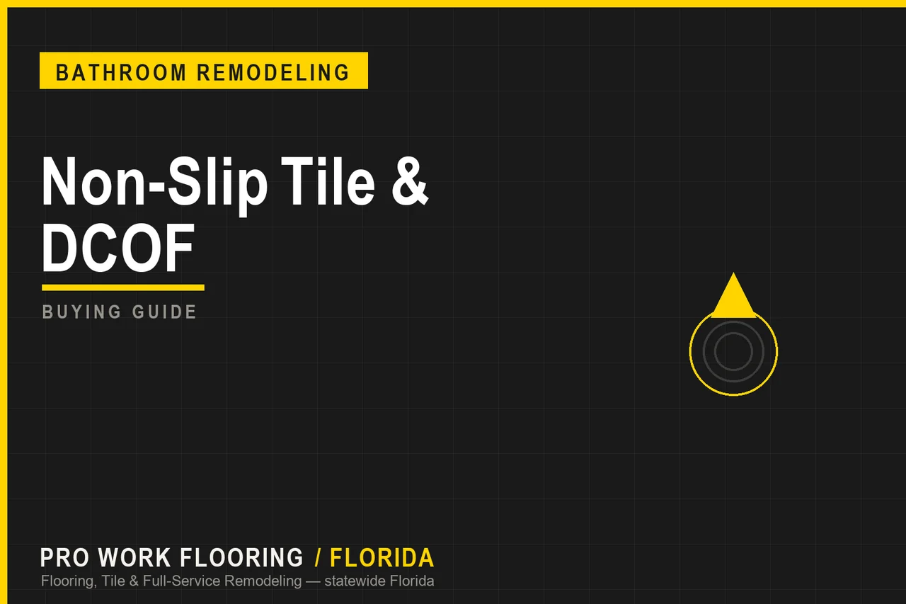Non-Slip Bathroom Floor Tile in Florida: A DCOF Guide