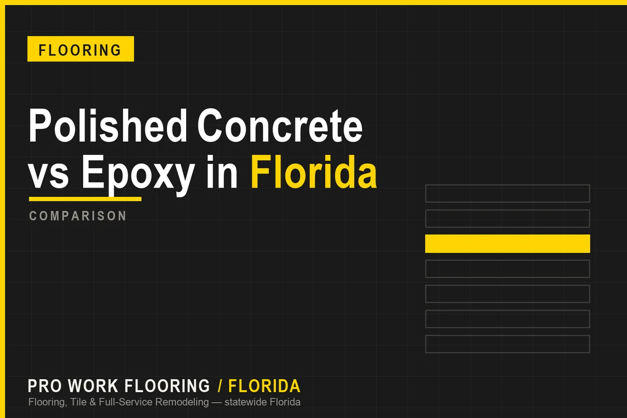Polished Concrete vs Epoxy in Florida