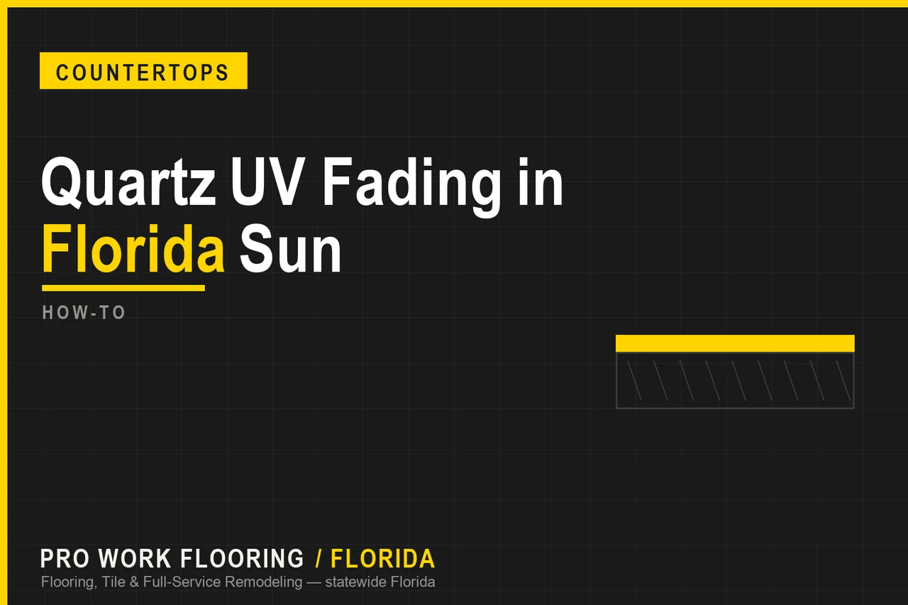 Quartz UV Fading in the Florida Sun