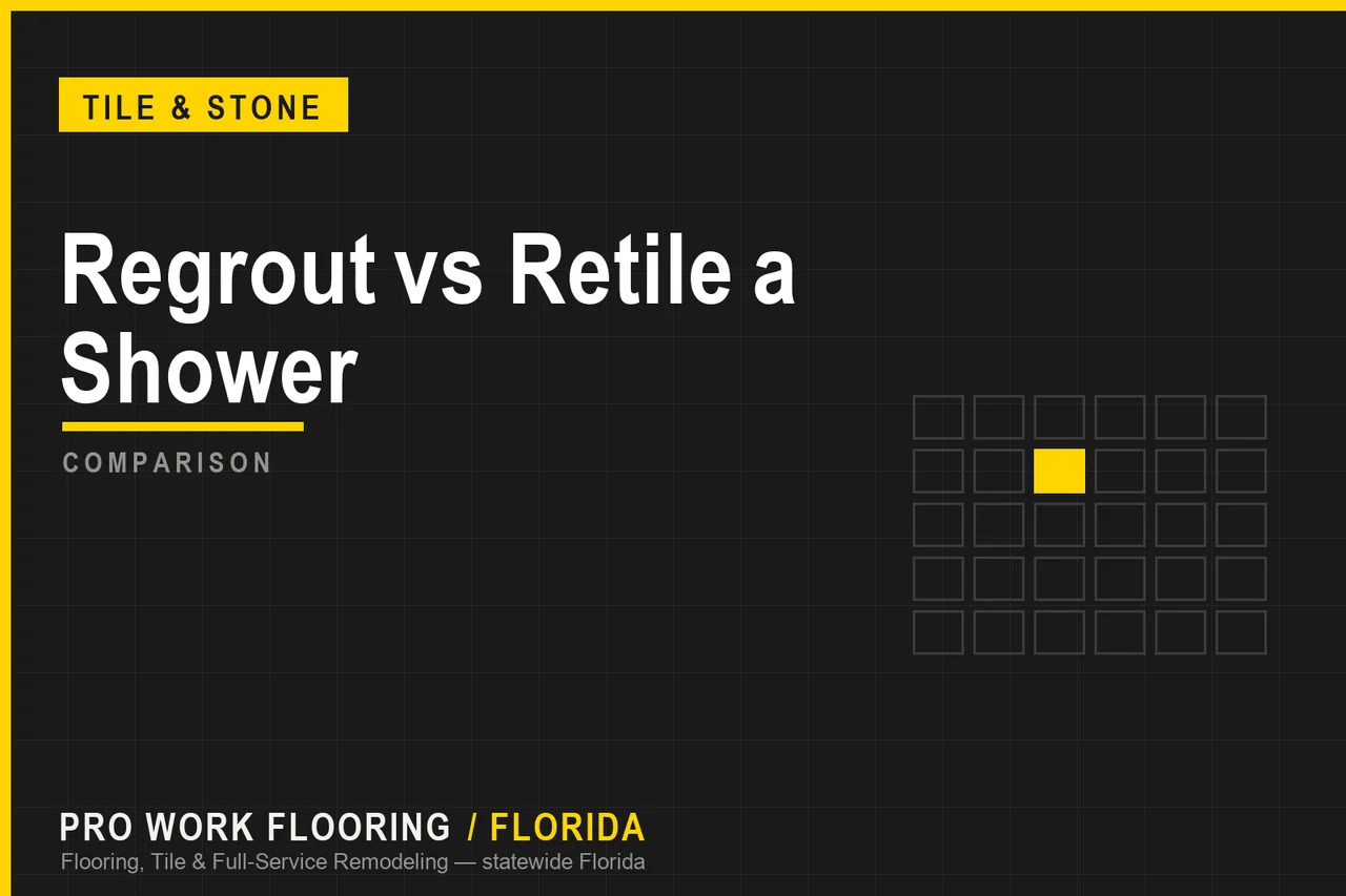 Regrout vs Retile a Shower