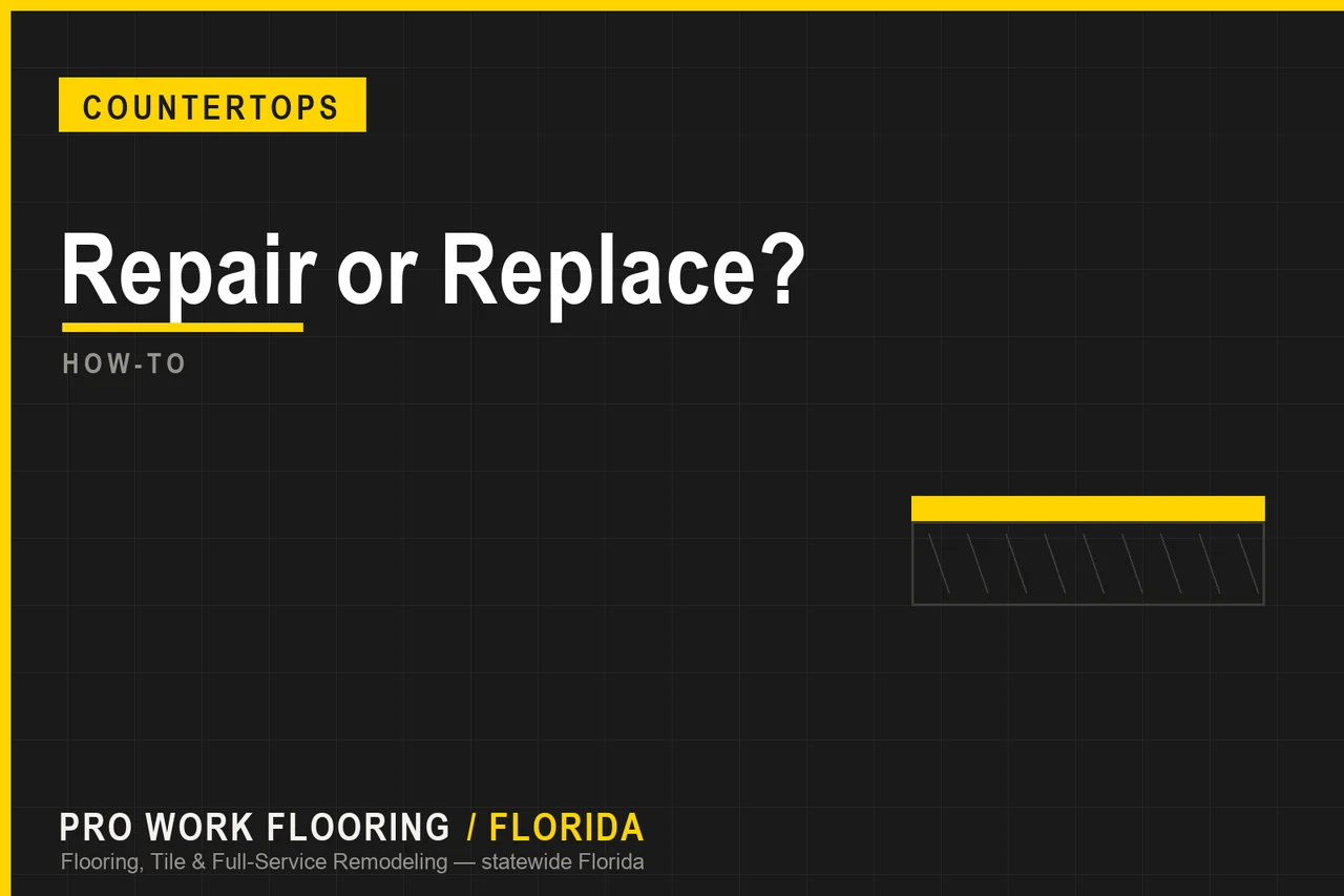 Repair or Replace Your Countertop? A Florida Decision Guide