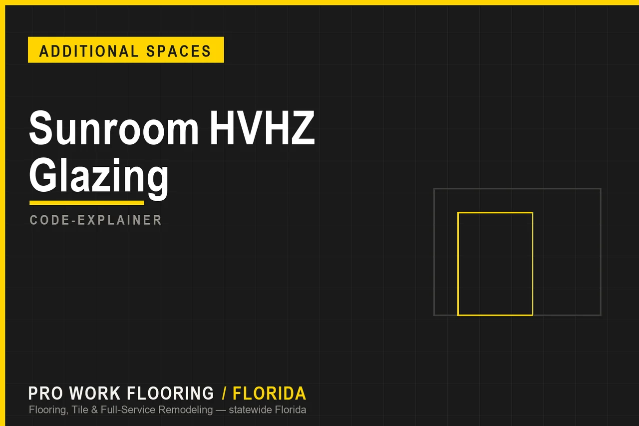 Sunroom Glazing in Florida's Hurricane Zone (NOA)