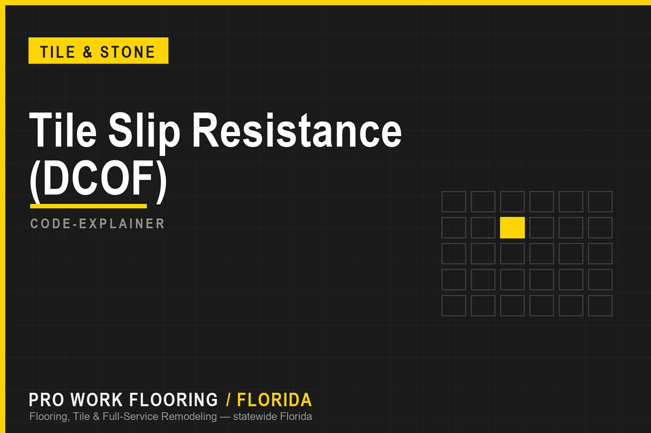 Tile Slip Resistance (DCOF)