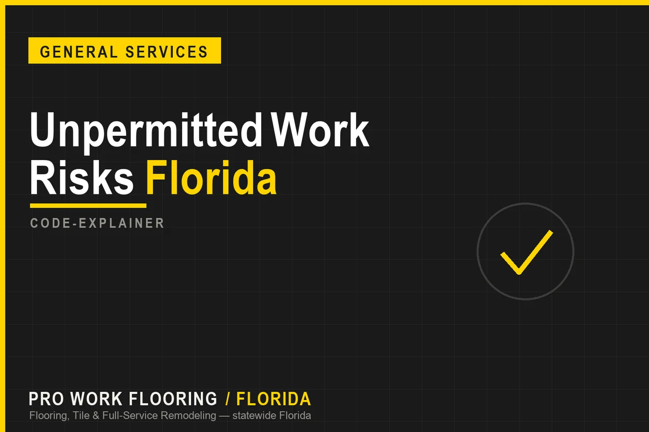 Unpermitted Work Risks Florida