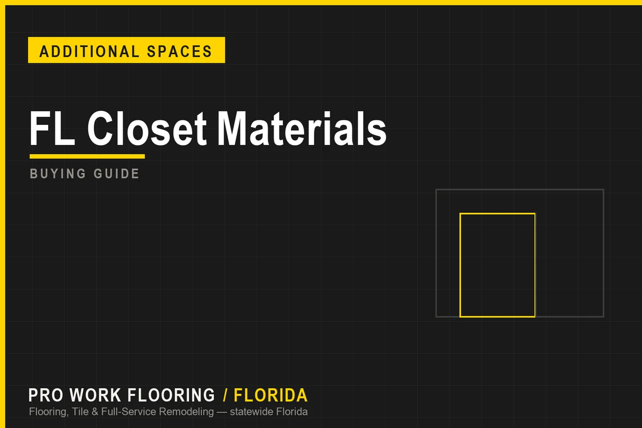 Walk-In Closet Materials for Florida Humidity