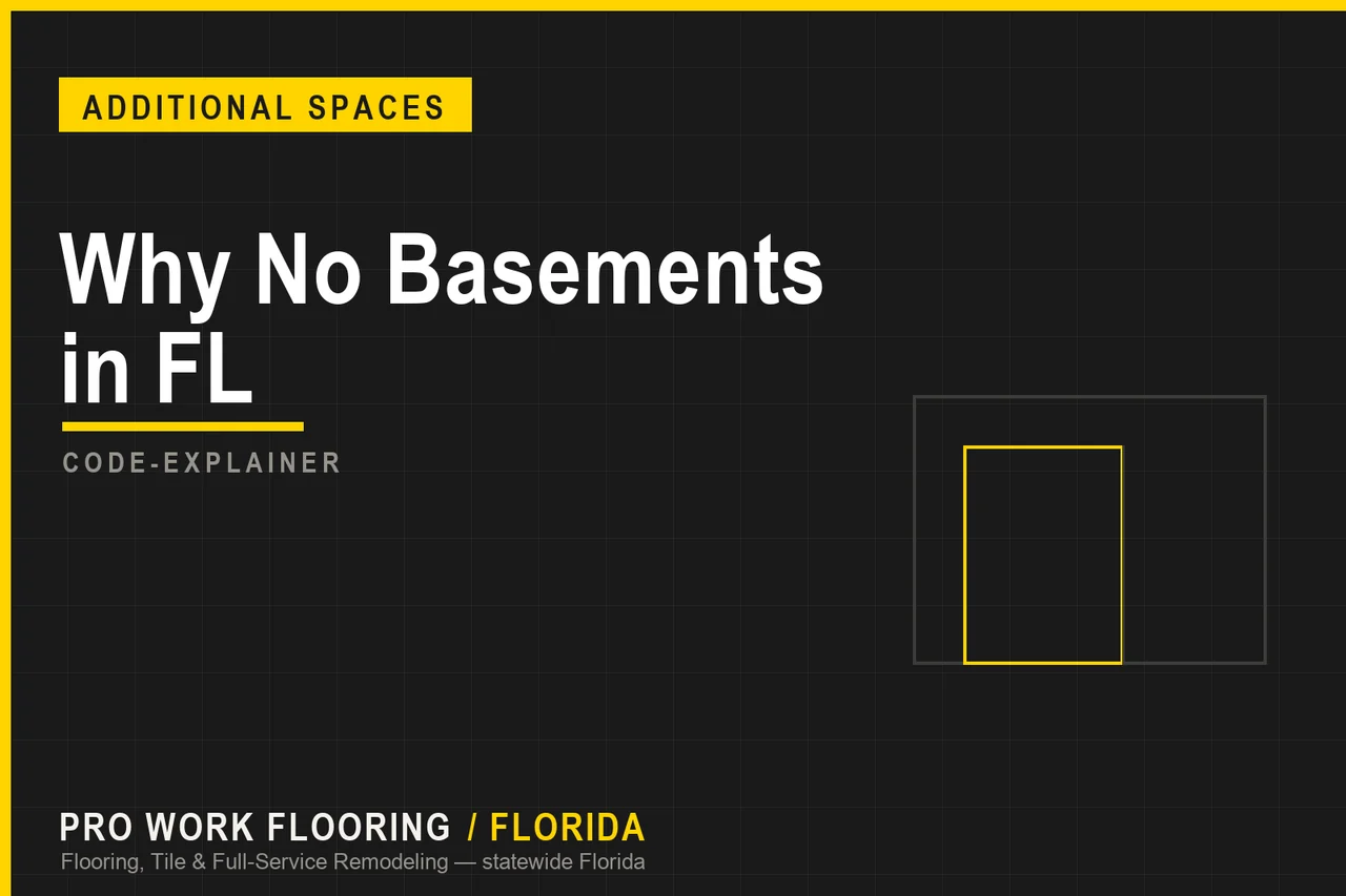 Why No Basements in Florida